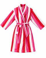 Pink, Red and White Striped ‘Strawberry Kisses Robe’