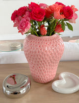 Strawberry Vase in pink