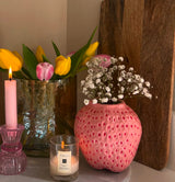 Strawberry Vase in pink