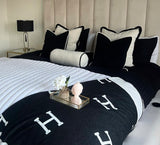 H cashmere throw large blanket various colours - THE GIFTED SISTERS