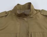 Crop Khaki Utility Jacket
