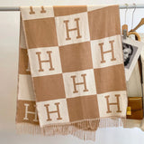 H Wool Scarf Cozy Elegance