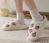 Women's Fruit Slippers featuring a delightful strawberry design for a touch of fruity charm