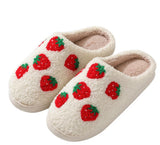 Stylish Fruit Slippers with strawberry, cherry, or peach motif