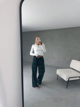 Green and Navy Plaid check tartan Pyjama Bottoms