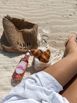 Beach Straw Bag Paris Milano Beige