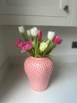 Strawberry Vase in pink