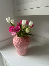 Strawberry Vase in pink