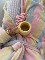 The Pastel Striped ‘Flump’ Dressing Gown Robe- 100% Cotton