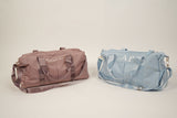 Personalized Duffle Weekend Bag Blue and Pink