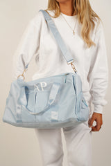 Gym Essentials in Personalized Duffle Bag
